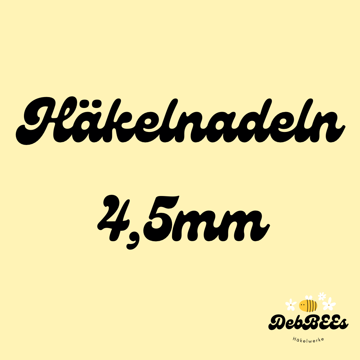 Ergonomische Häkelnadel 4,5mm