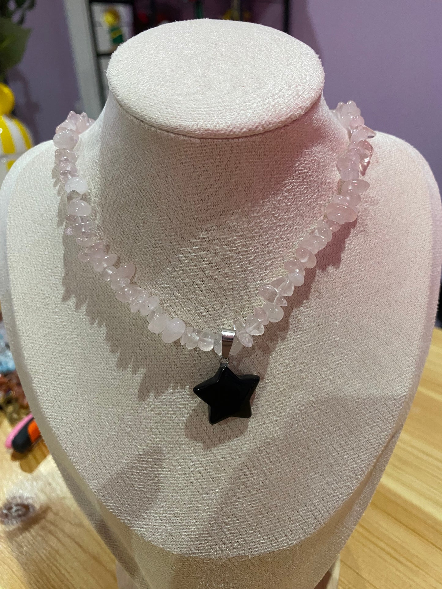 AURALINE Kette- „Dark Moon Blossom 🌑🌸🔮“