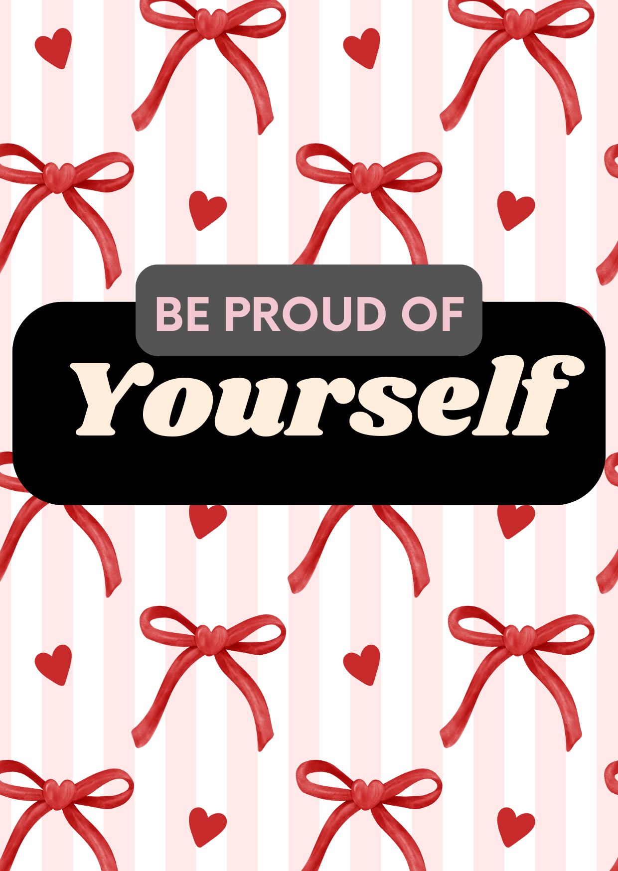Selbstliebe- Postkarte- „Be proud of yourself“