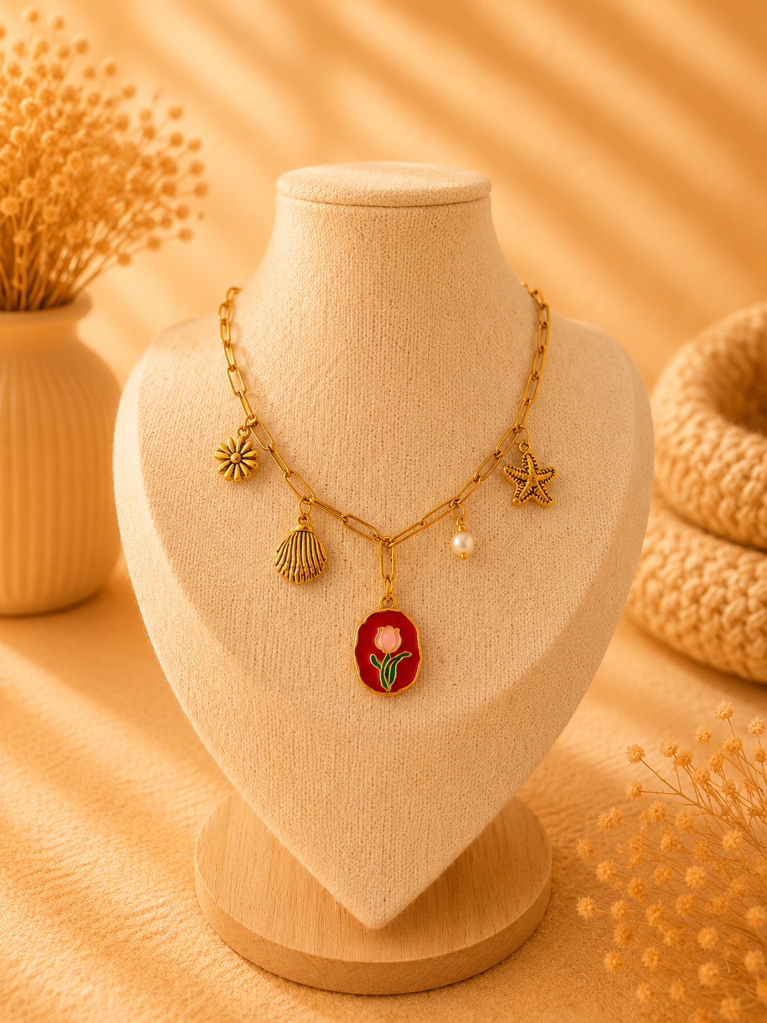 Charm- Kette „Golden Shore“ Gold