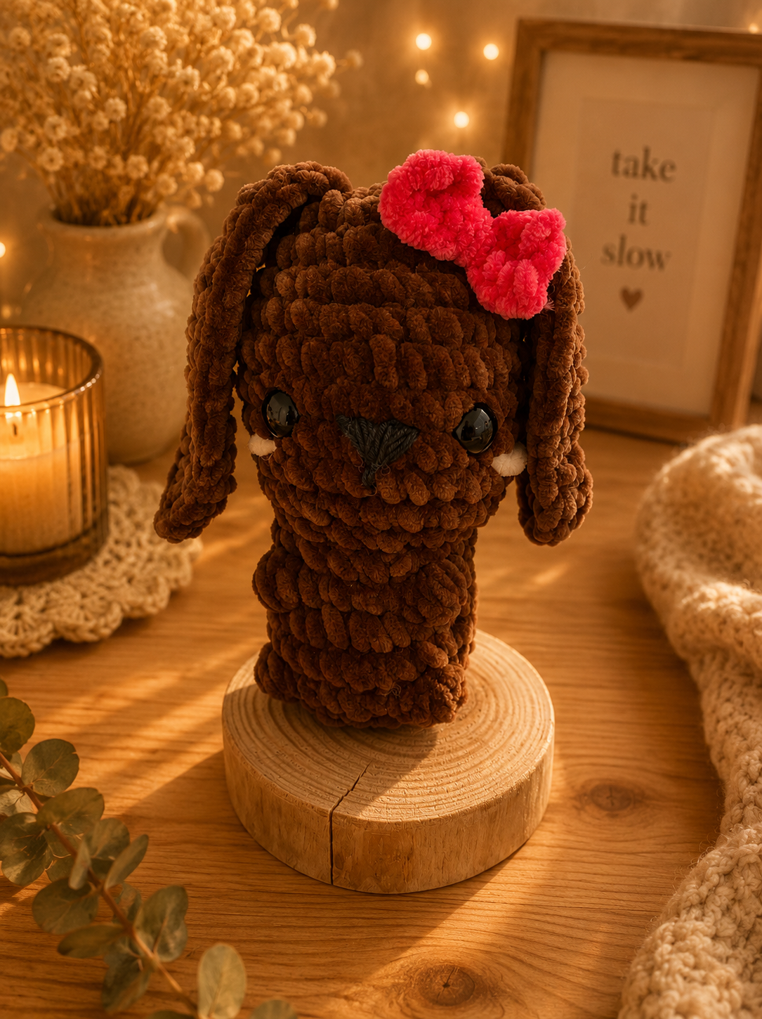 Hase mit Schleife