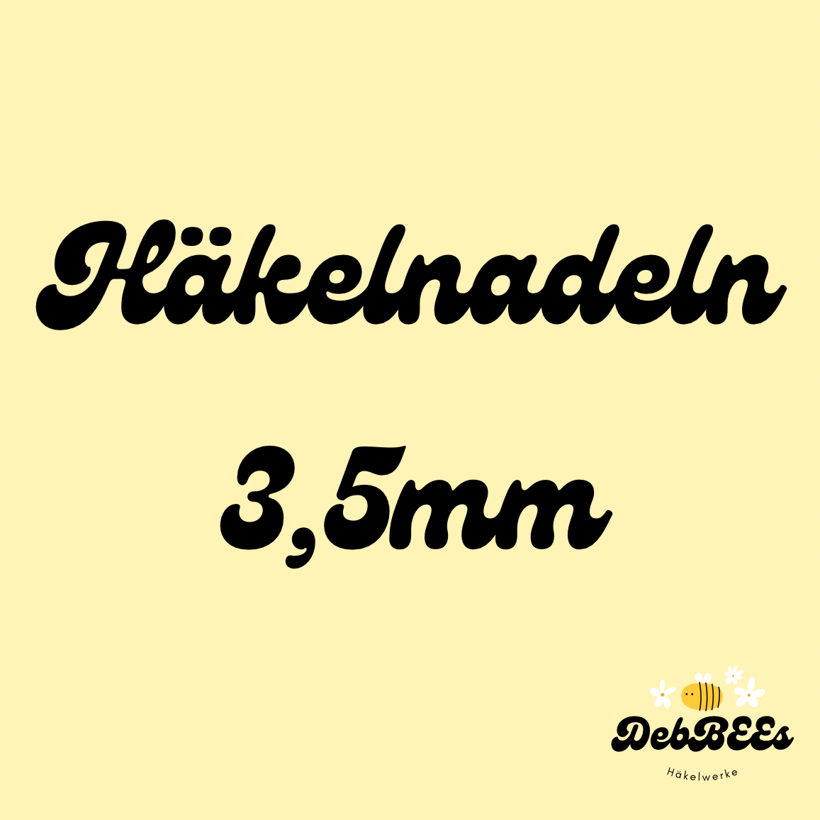 Ergonomische Häkelnadel 3,5mm