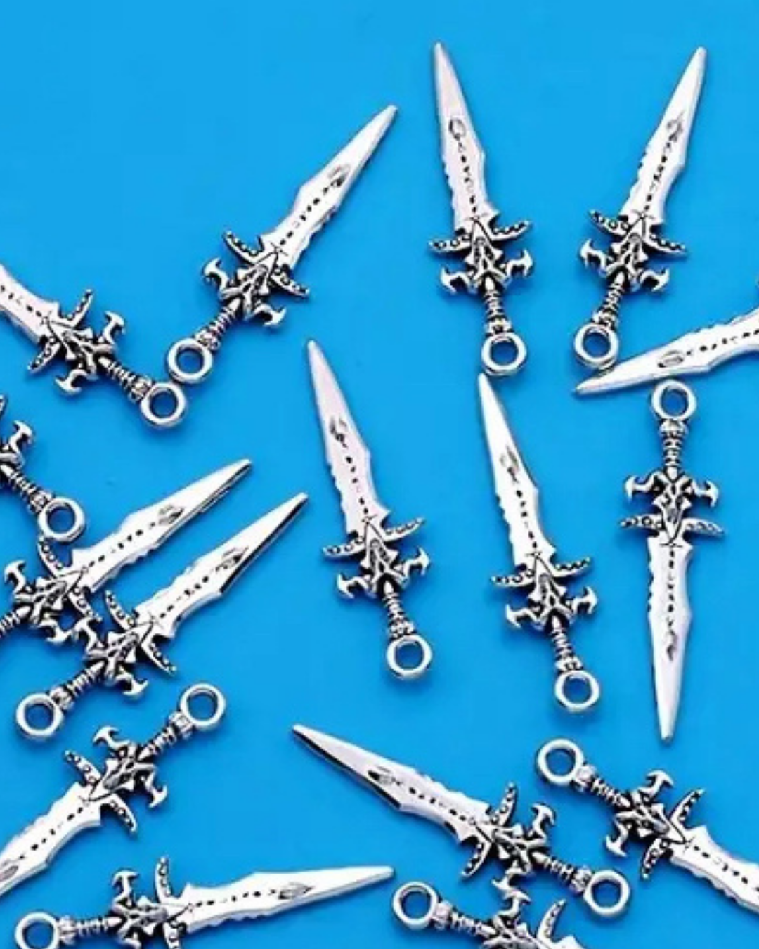 Schwertmesser- Charm Silber
