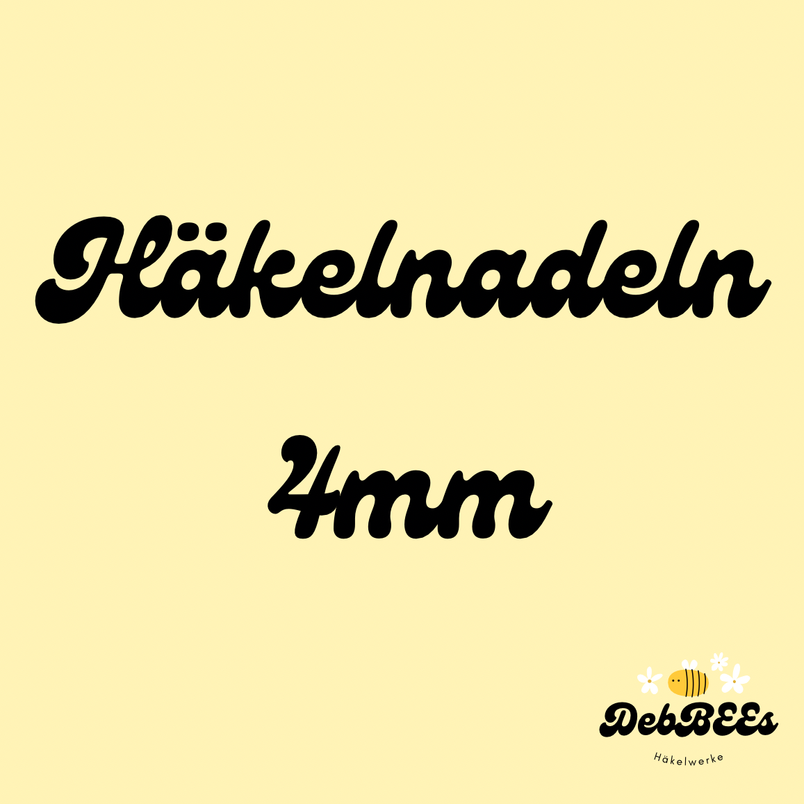Ergonomische Häkelnadel 4mm