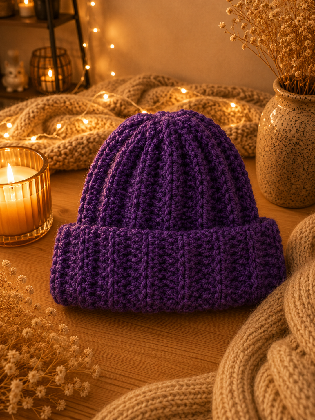 Beanie lila
