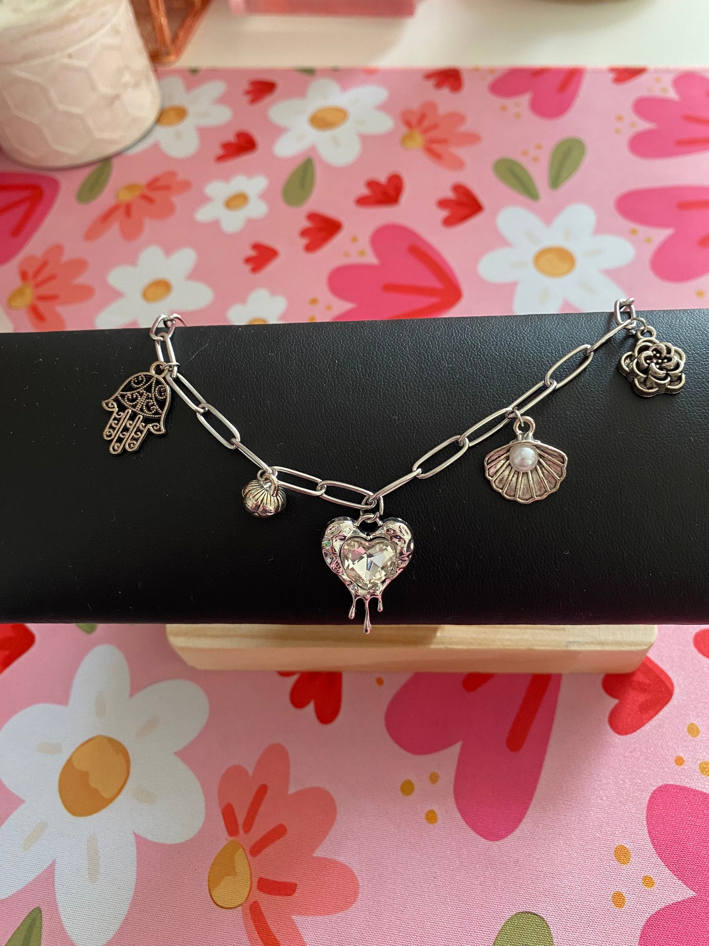 Charm- Armband „Crystal Tide“ Silber