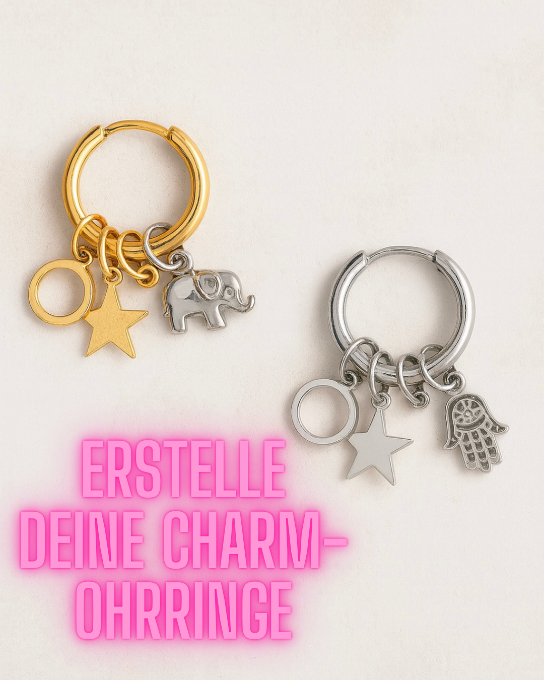 Gestalte deine eigenen Charmohrringe- 12mm✨