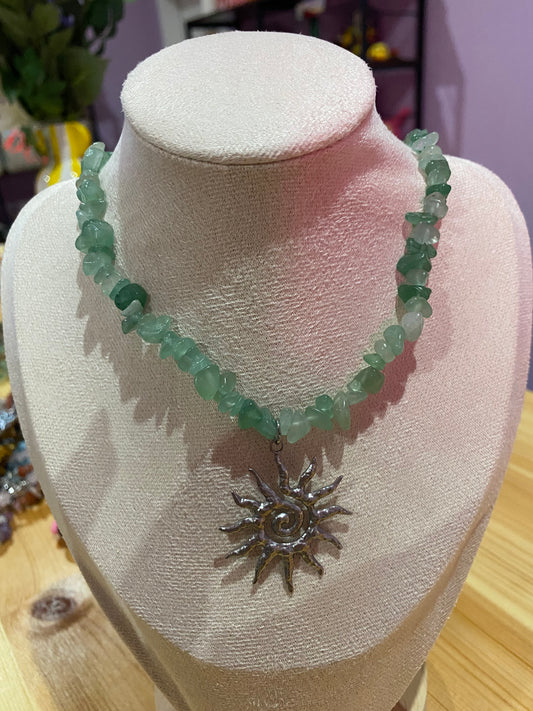 AURALINE Kette- „Emerald Sun 💚☀️✨“