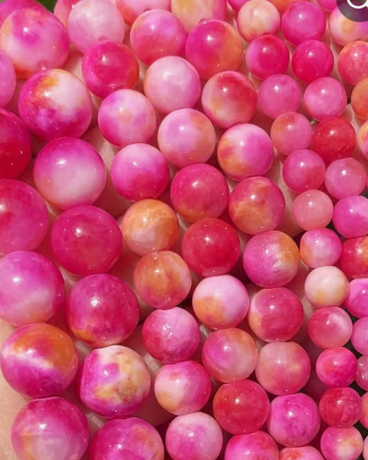 Pink/ Rosa Steinperle- Charm