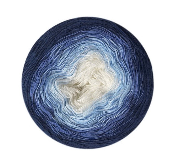 Wollbiene Aura Cotton Bobbel 200g Farbverlauf 100% Baumwolle 800m