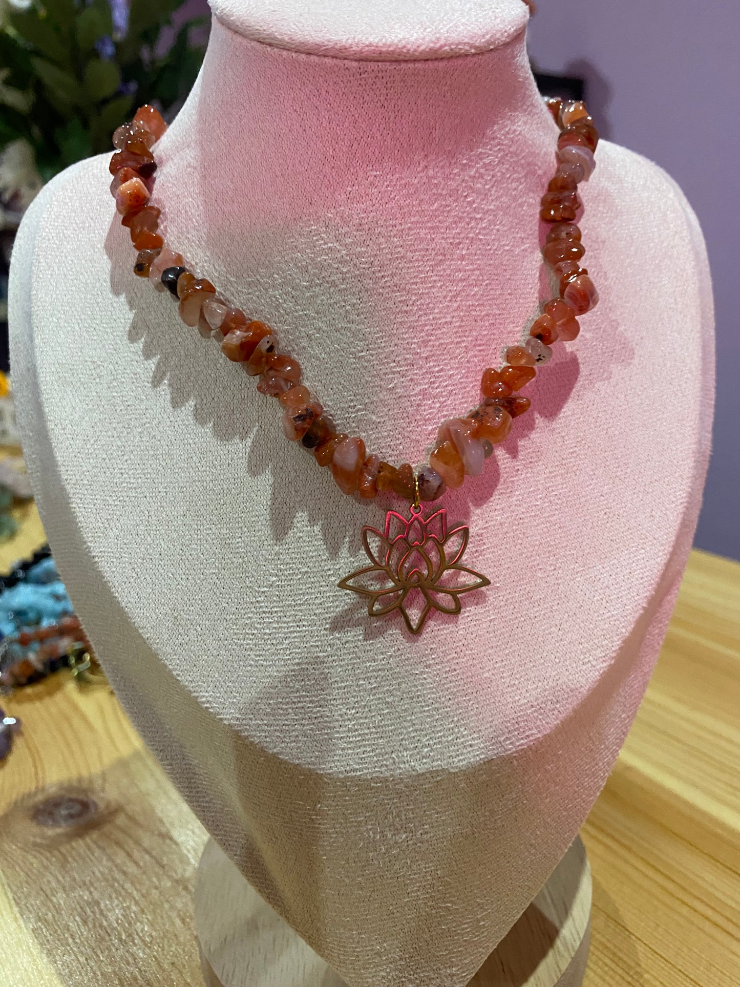 AURALINE Kette- „Golden Lotus Bloom ✨🪷🧡“