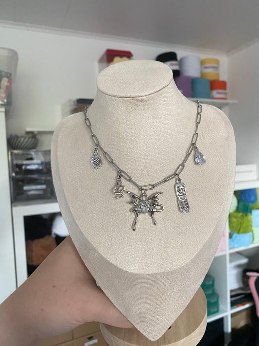 Charm- Kette „Twilight Wings“ Silber