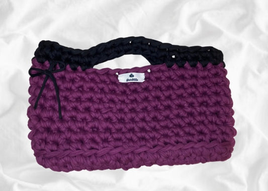 Tasche „KLARA“- lila- schwarz