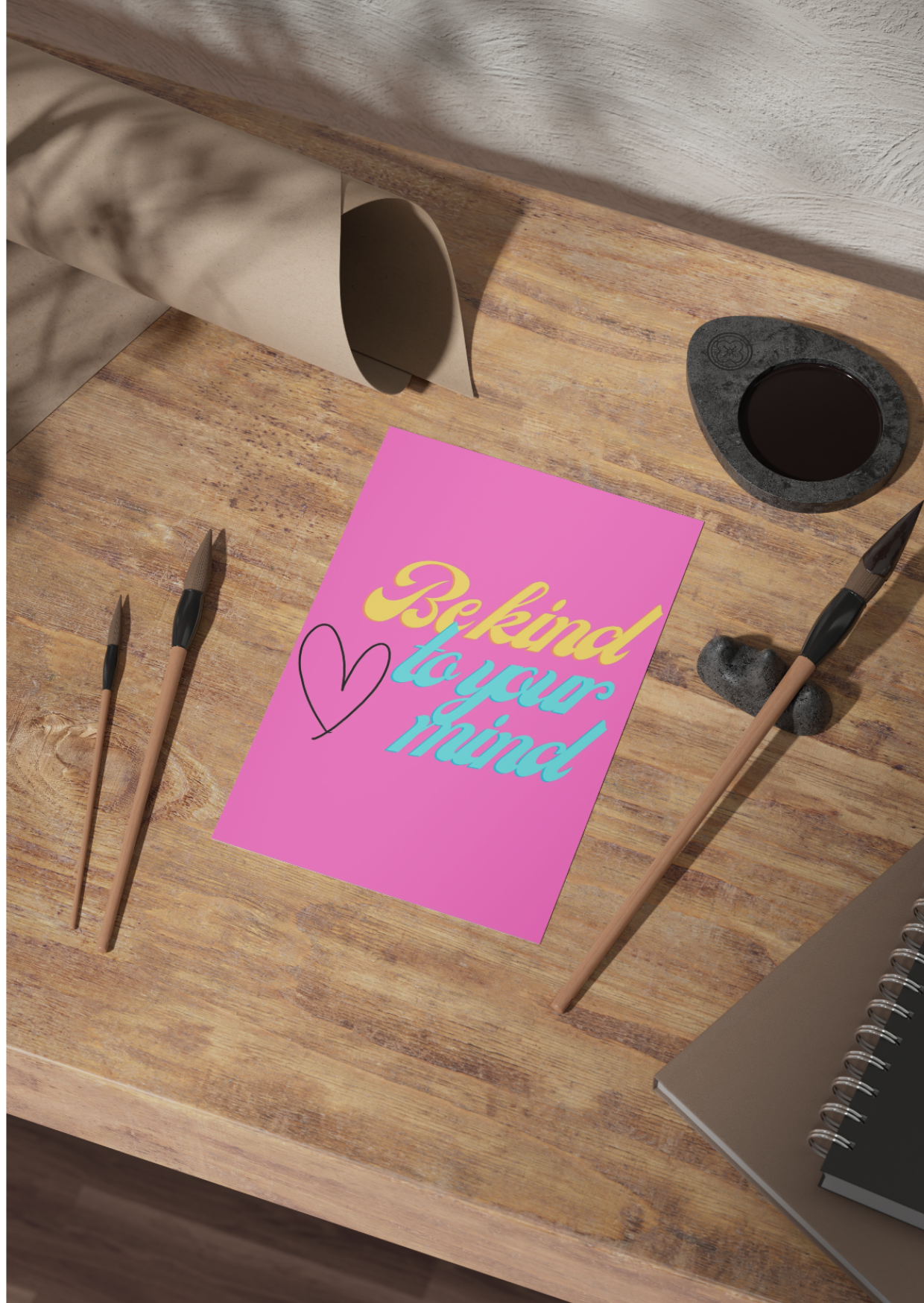 Selbstliebe- Postkarte- „Be Kind to your mind“