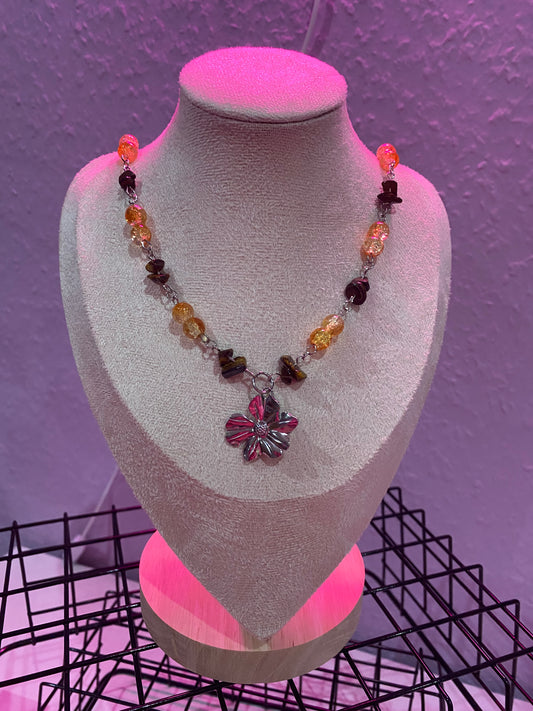 UNIKATKETTE- „Sunflower Alchemy 🌻✨“ Silber