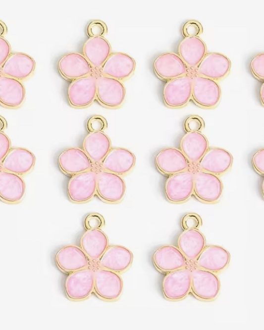 Kirschblüte rosa- Charm Gold