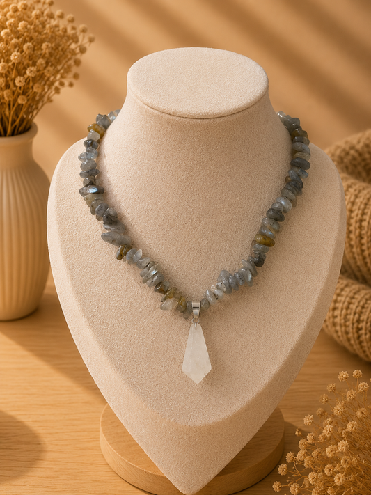 AURALINE Kette- „Moonstone Mist 🌙💎✨“