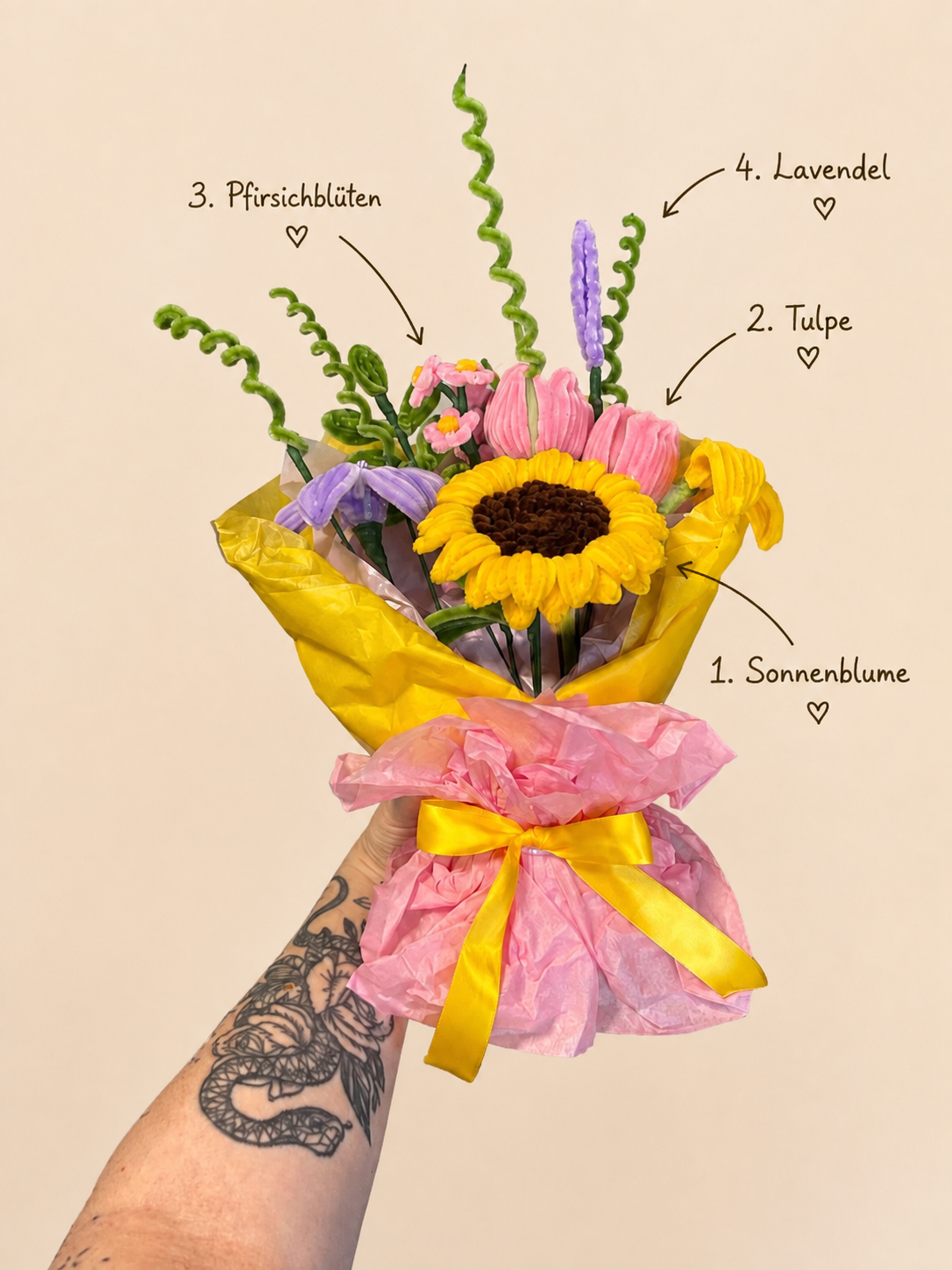 💐 Dein Für-immer-Strauß- Konfigurator| Handgemachte Blumen, die niemals verwelken