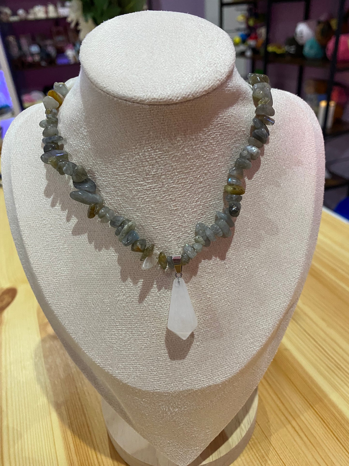 AURALINE Kette- „Moonstone Mist 🌙💎✨“