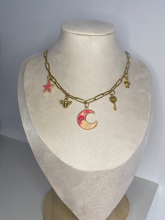 Charm- Kette „Celestial Hive“ gold