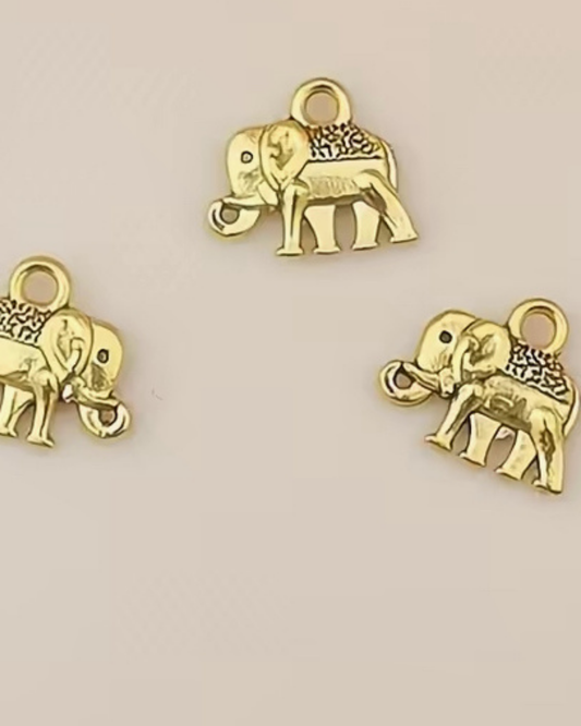 Elefant- Charm Gold