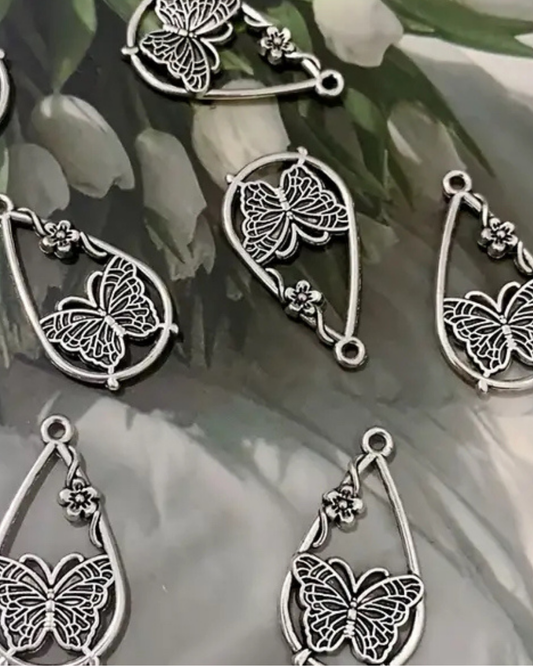 Schmetterlingstropfen - Charm Silber
