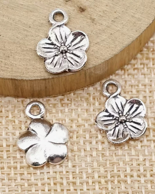 XS Blüte- Charm Silber