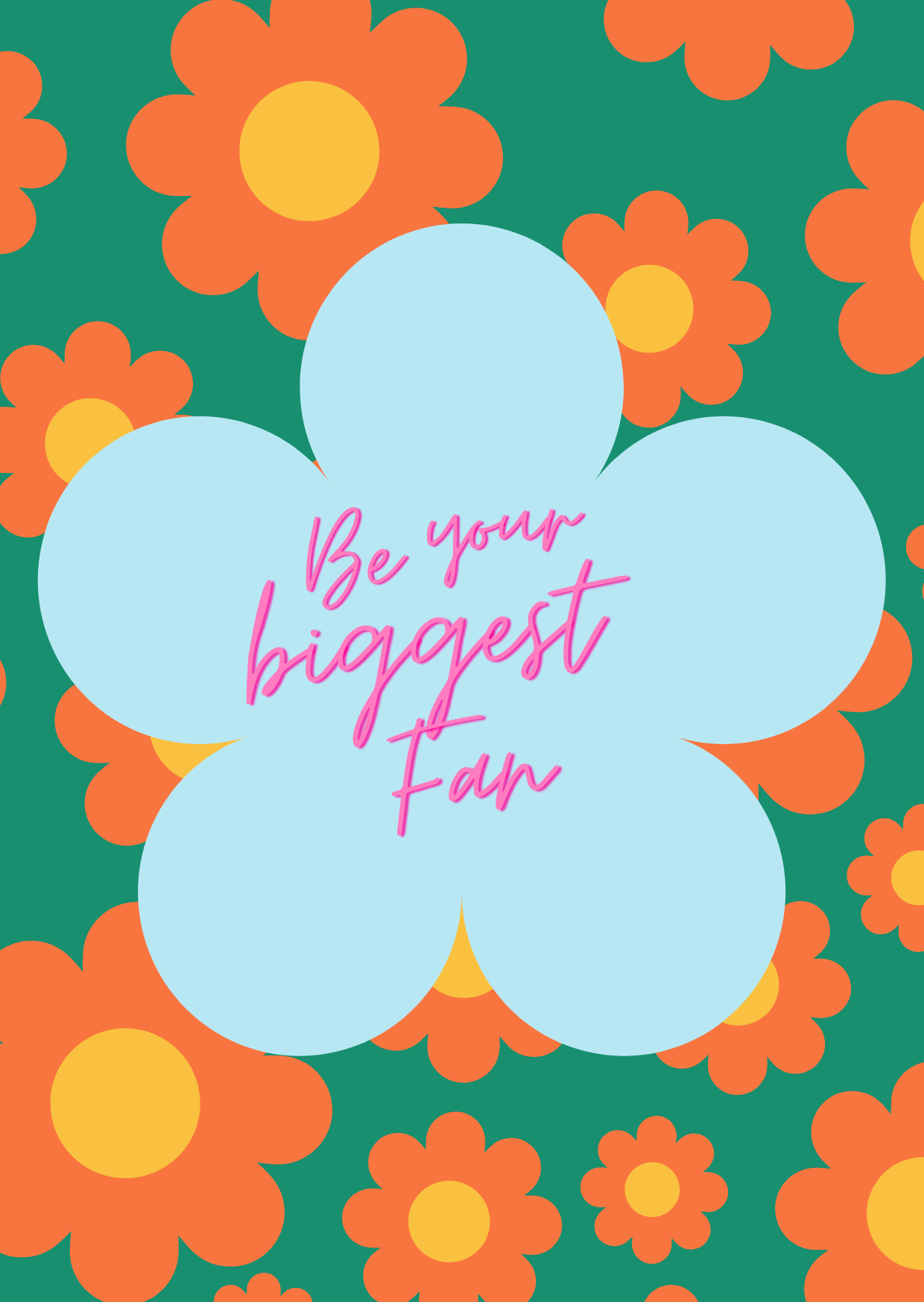 Selbstliebe- Postkarte- „Be your biggest Fan“