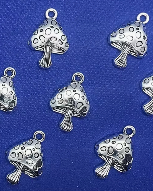 Fliegenpilz- Charm Silber