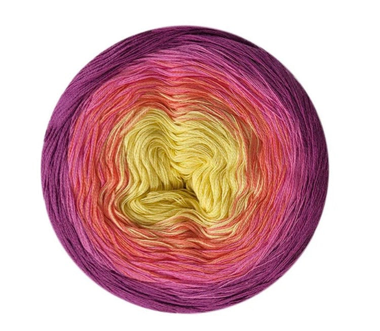Wollbiene Aura Cotton Bobbel 200g Farbverlauf 100% Baumwolle 800m