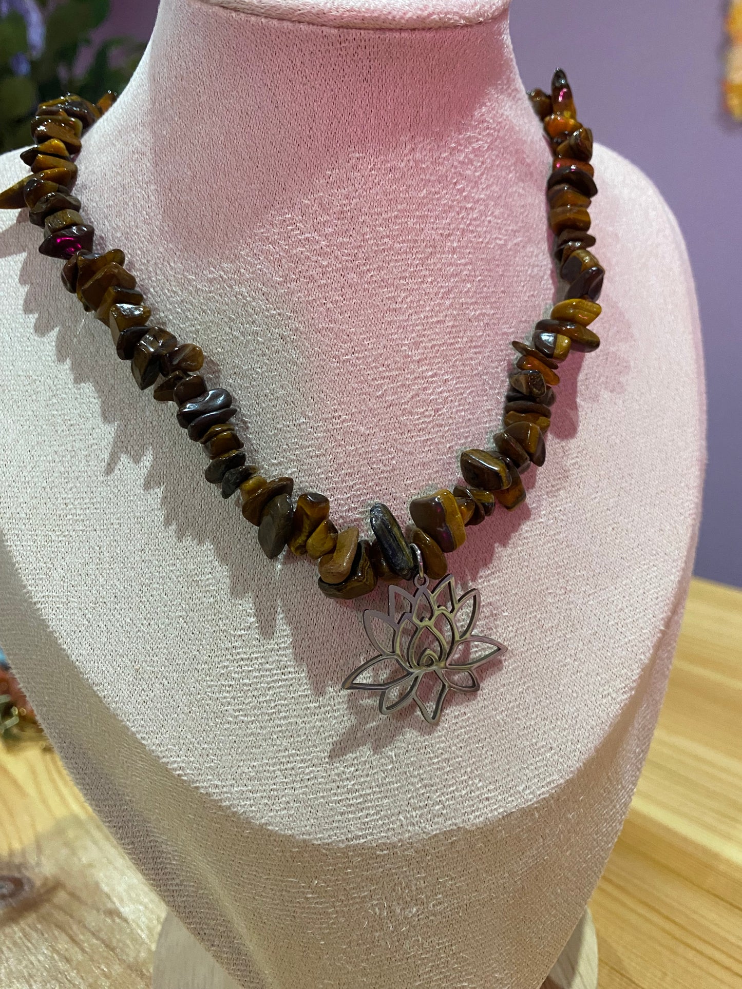 AURALINE Kette- „Earth Lotus 🌿🪷✨“