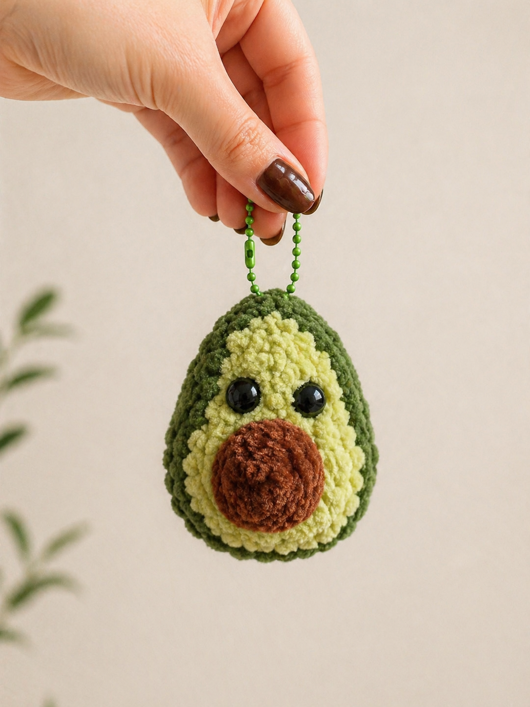 Schlüssel-/ Taschenanhänger- Anton Avocado