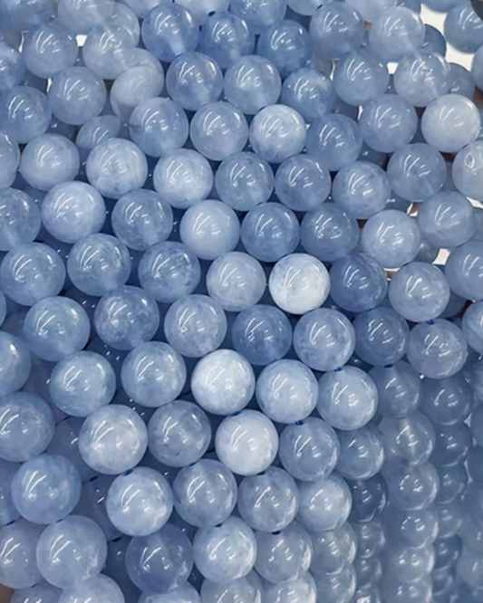 Hellblau Steinperle- Charm