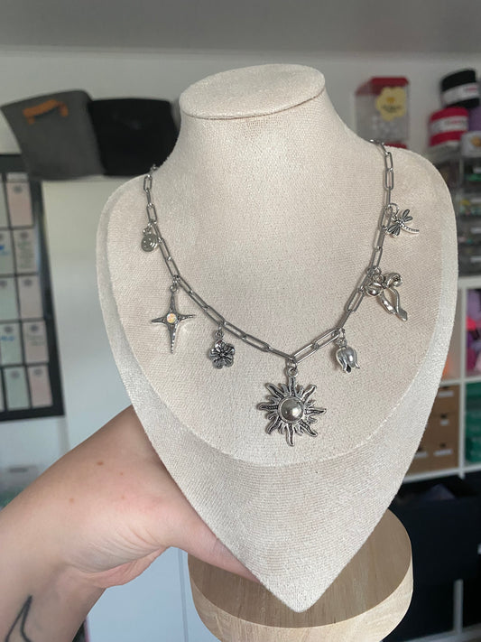 Charm- Kette „Sunspell“ Silber