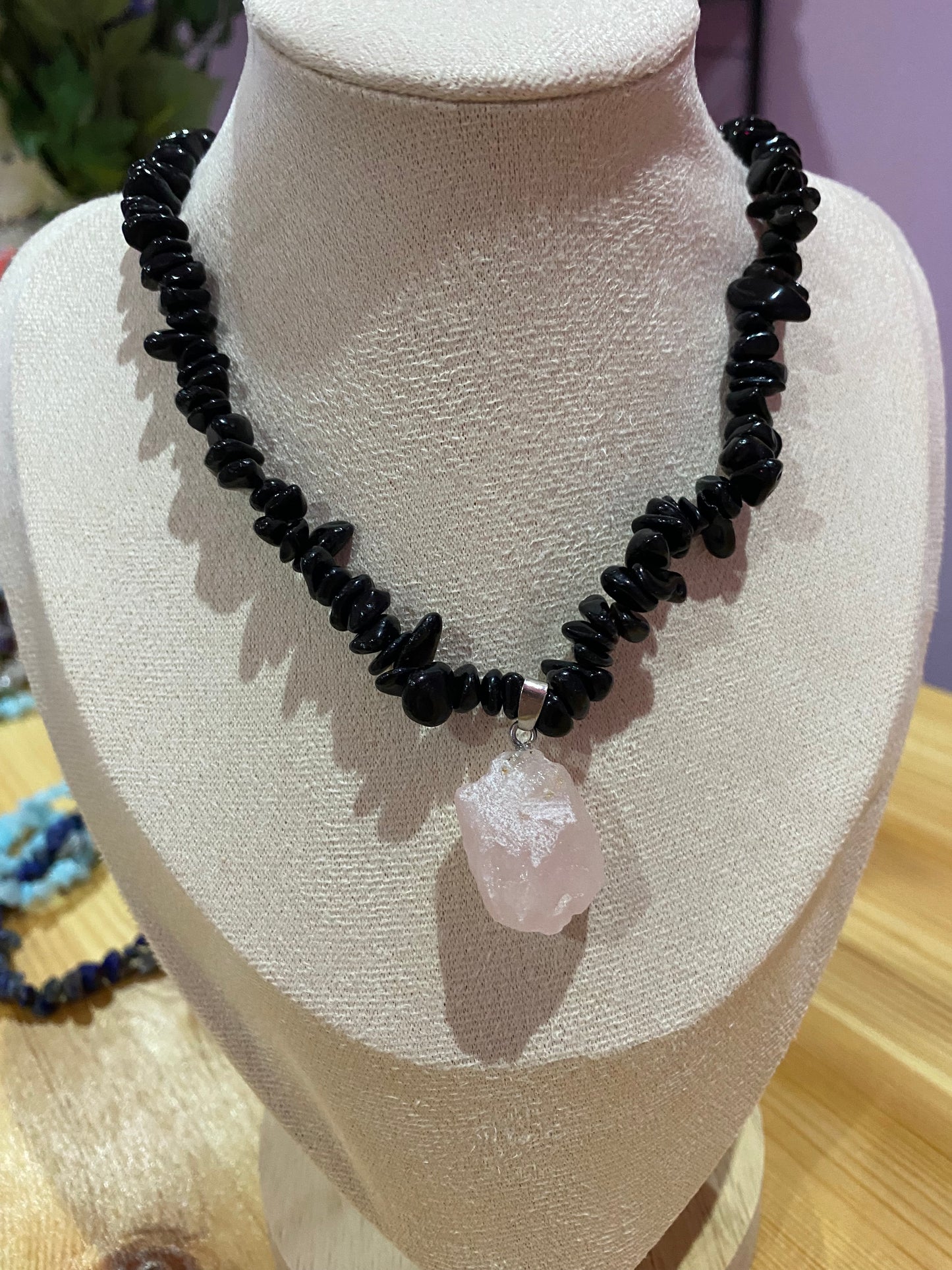 AURALINE Kette- „Dark Moon Blossom 🌑🌸🔮“