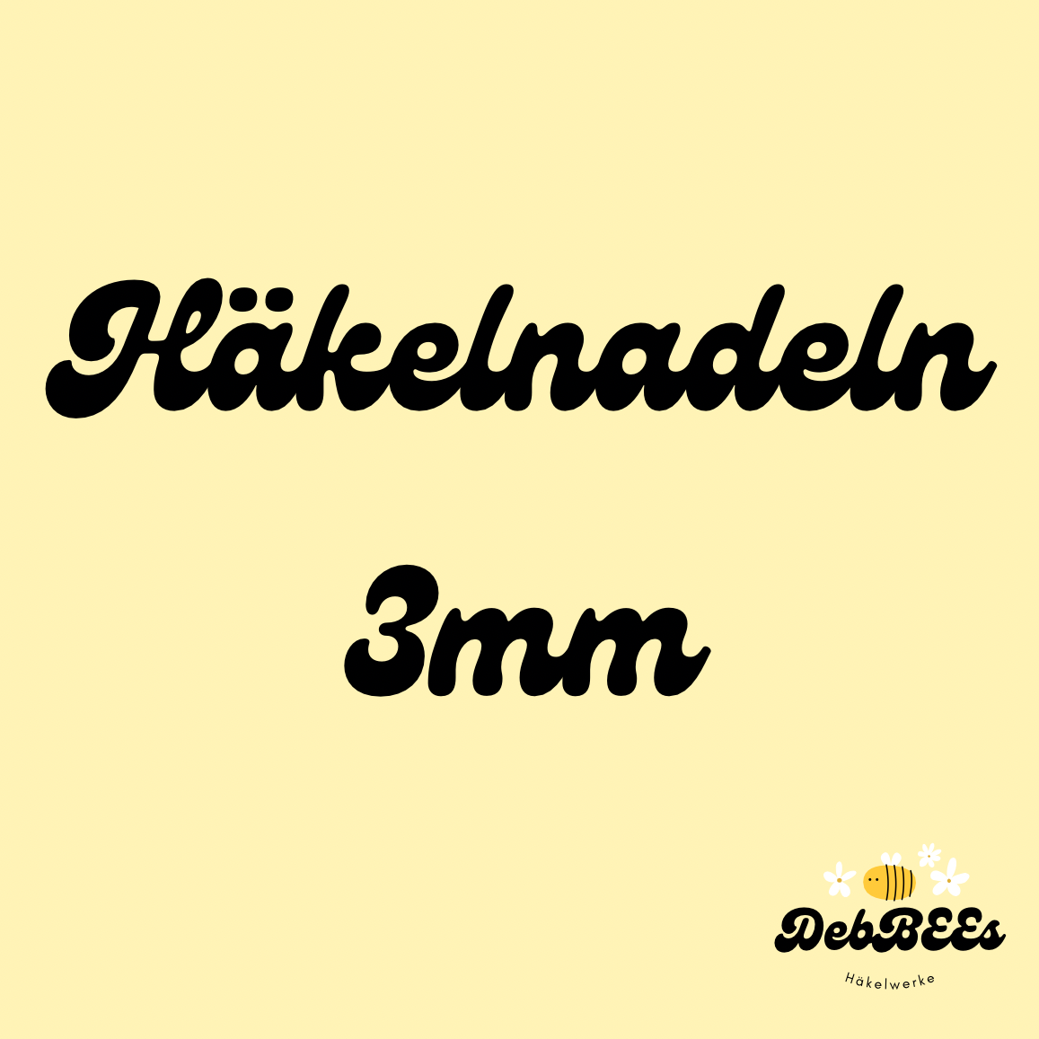 Ergonomische Häkelnadel 3mm