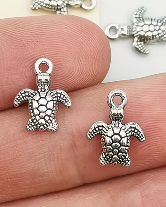 Schildkröte- Charm Silber