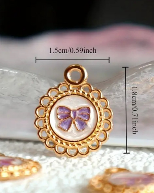 Vintage Schleife- Charm Gold