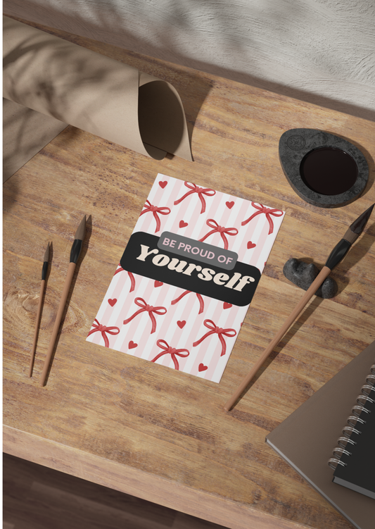 Selbstliebe- Postkarte- „Be proud of yourself“