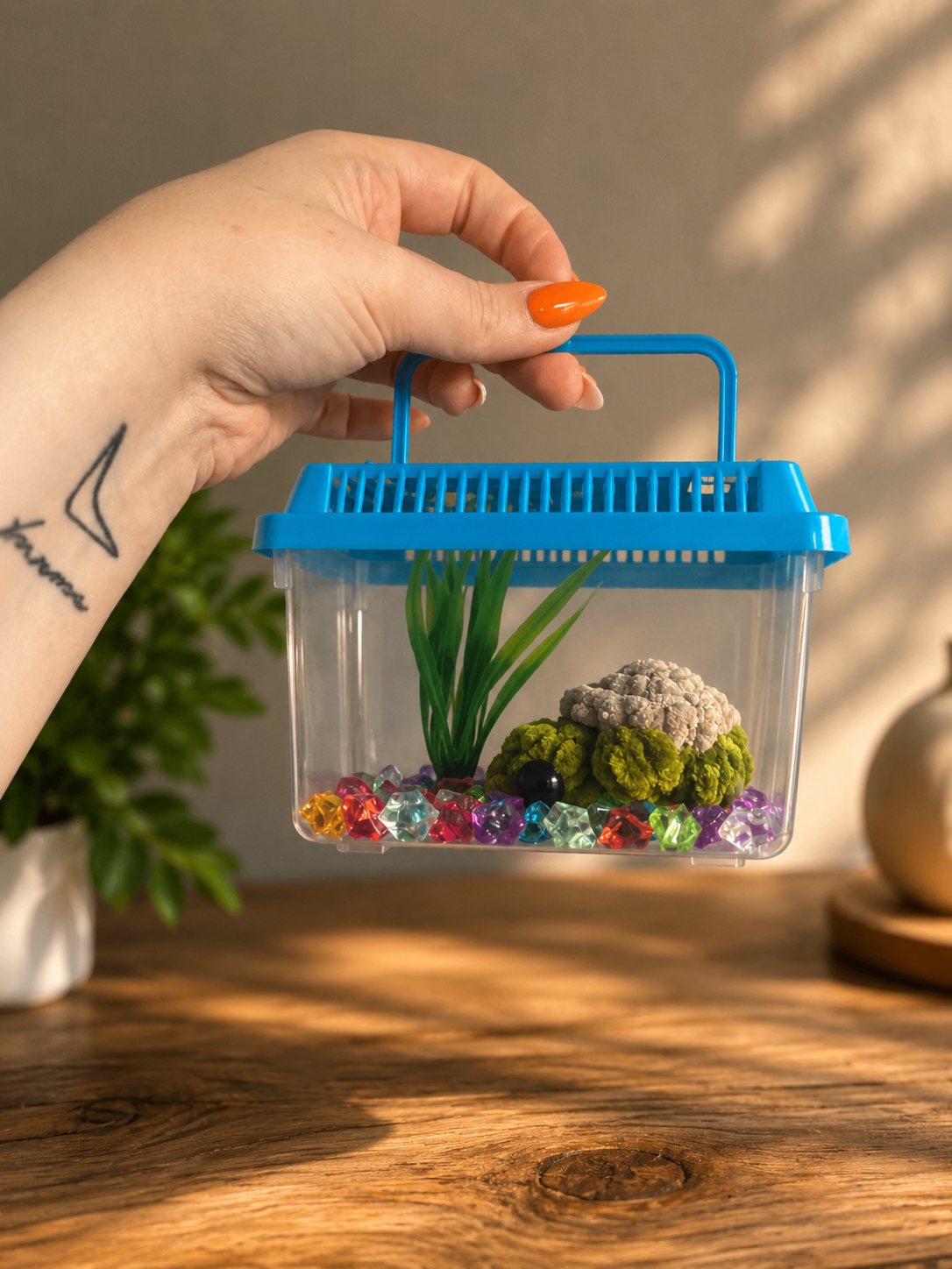 Pflegeleichtes Mini-Haustier 🐸🐢🐟🩷