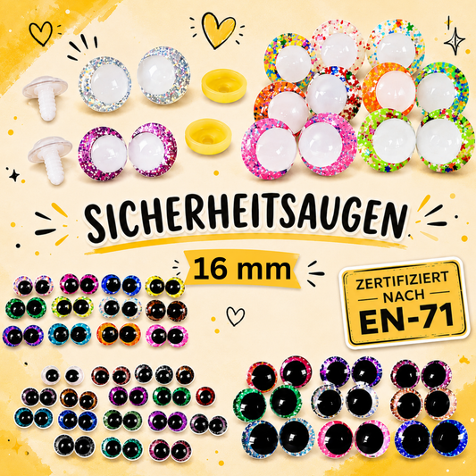 Verschiedene Sicherheitsaugen - 16mm
