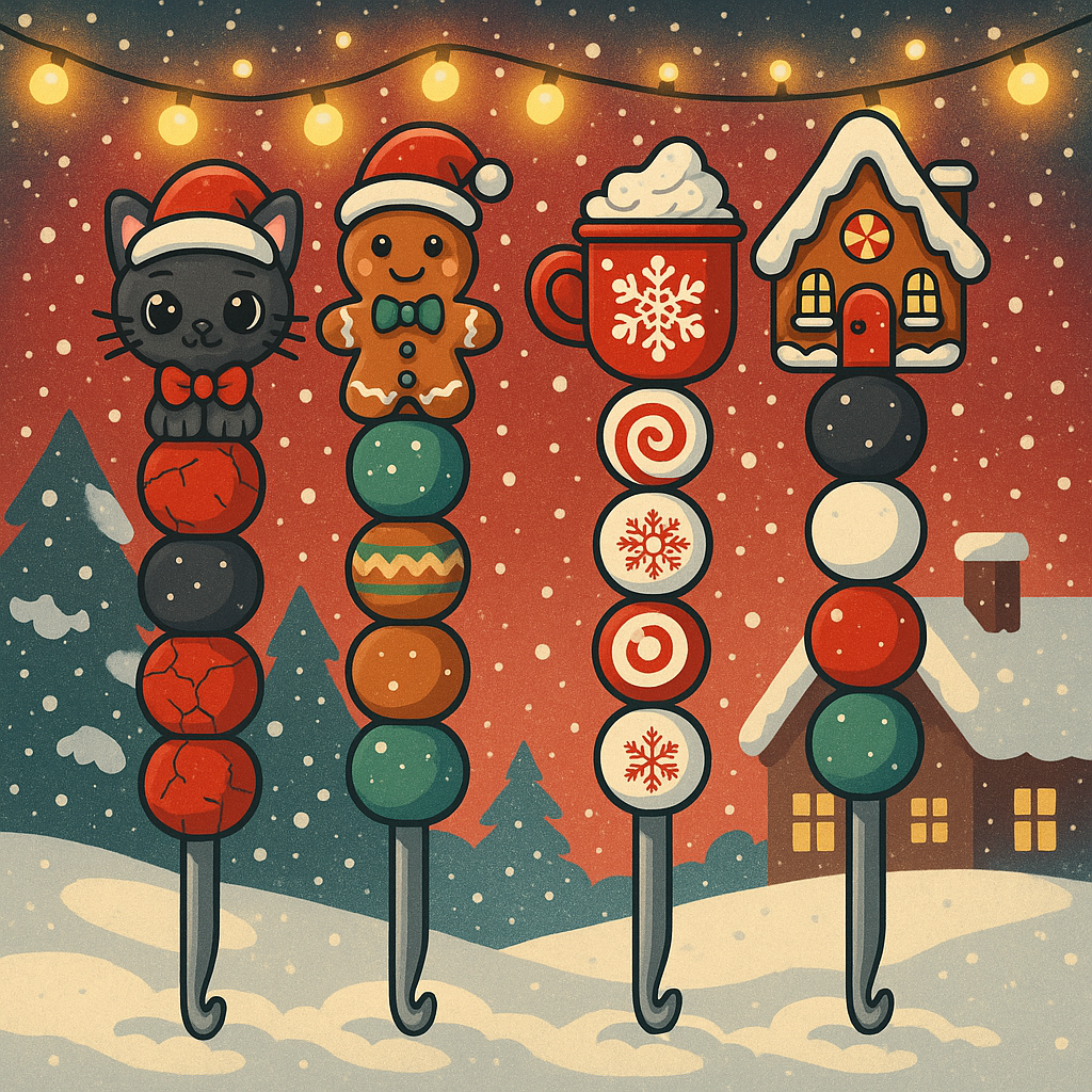 🎄Weihnachts- Häkelnadeln✨🎁